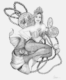 Mardi Gras mermaid